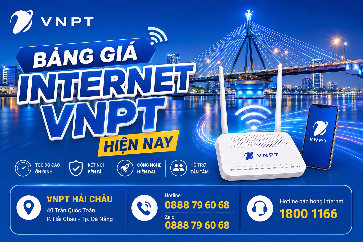 Bảng giá internet VNPT hiện nay