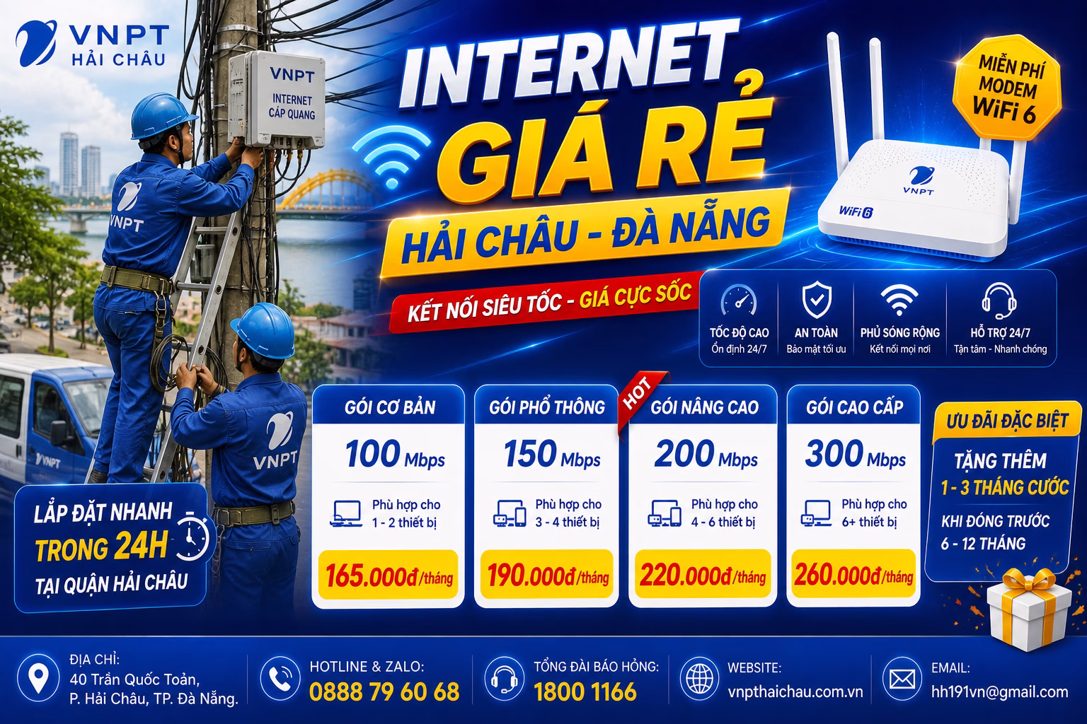 internet giá rẻ Hải Châu