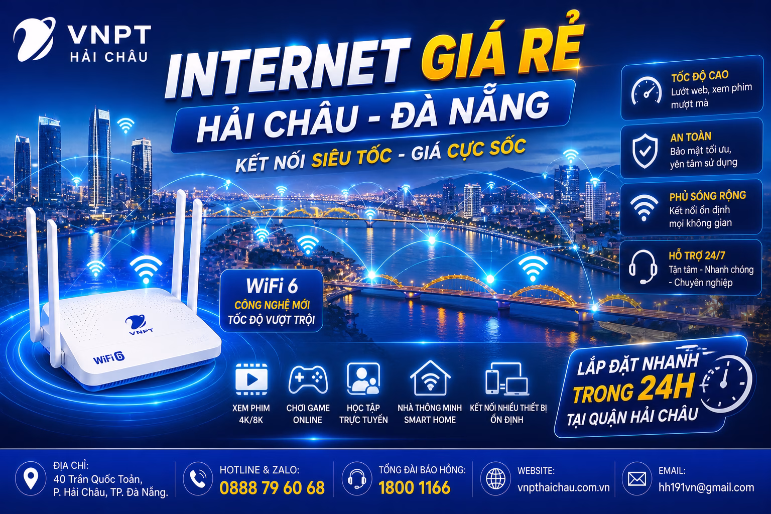 internet giá rẻ Hải Châu