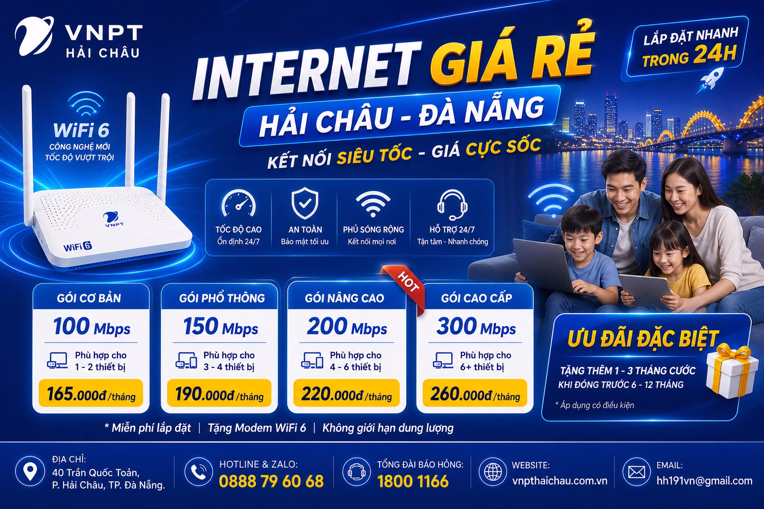 internet giá rẻ Hải Châu