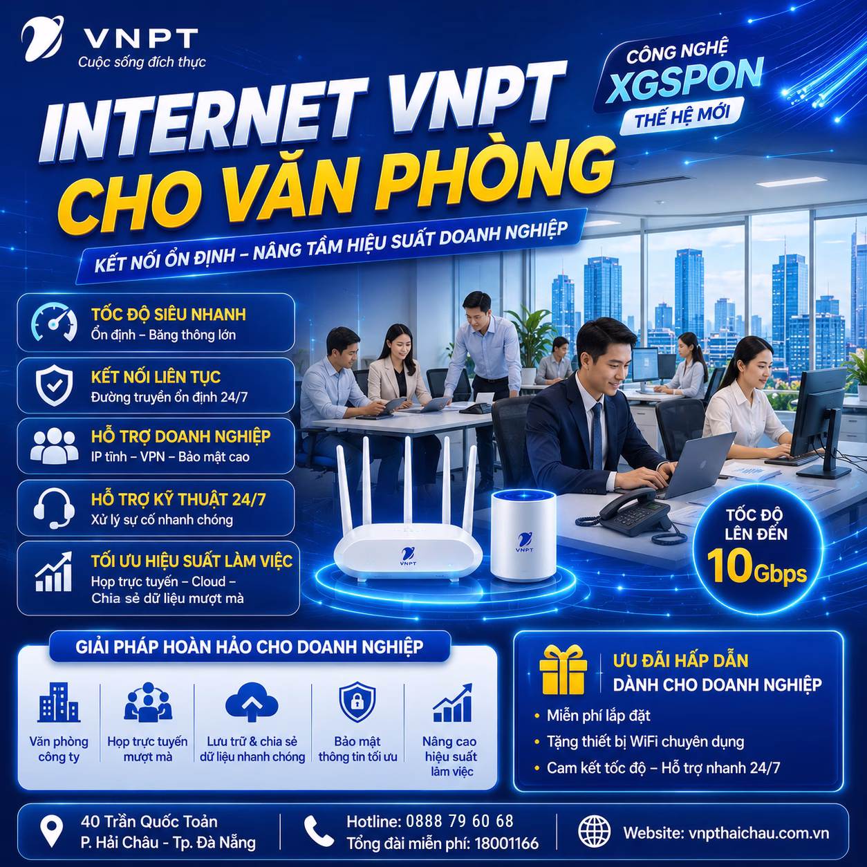 Internet VNPT cho văn phòng tại Đà Nẵng