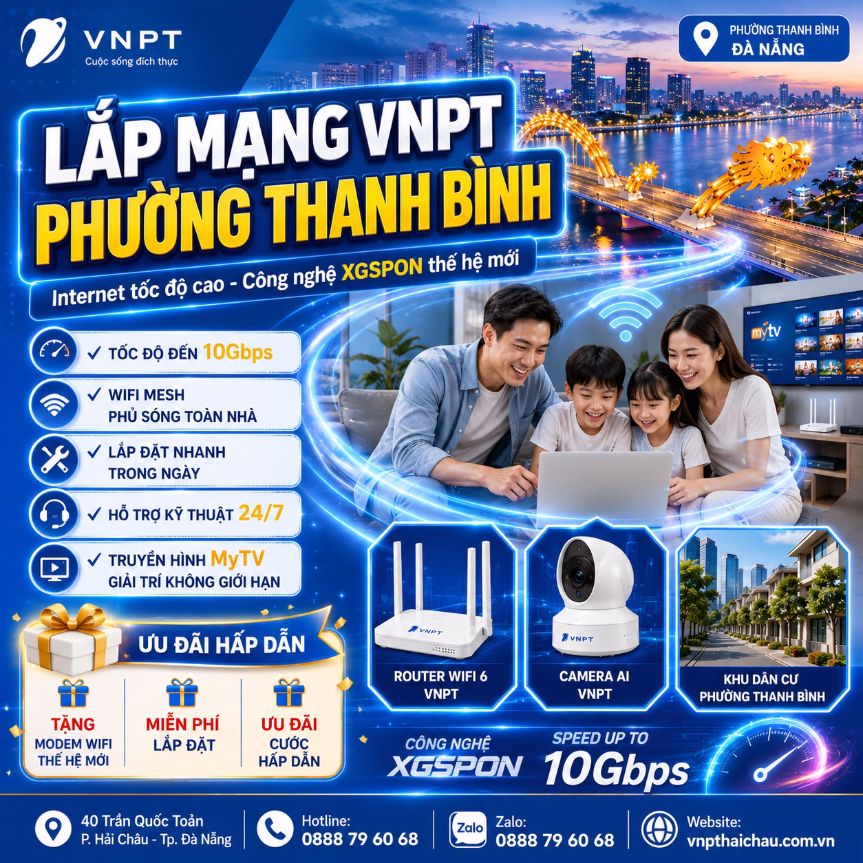 Lắp mạng VNPT Thanh Bình