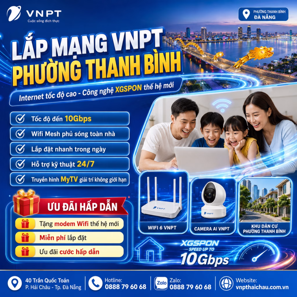 Lắp mạng VNPT Thanh Bình