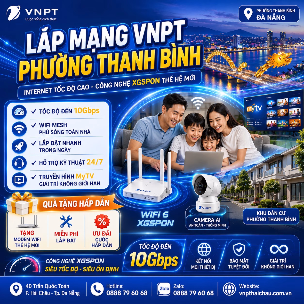 Lắp mạng VNPT Thanh Bình
