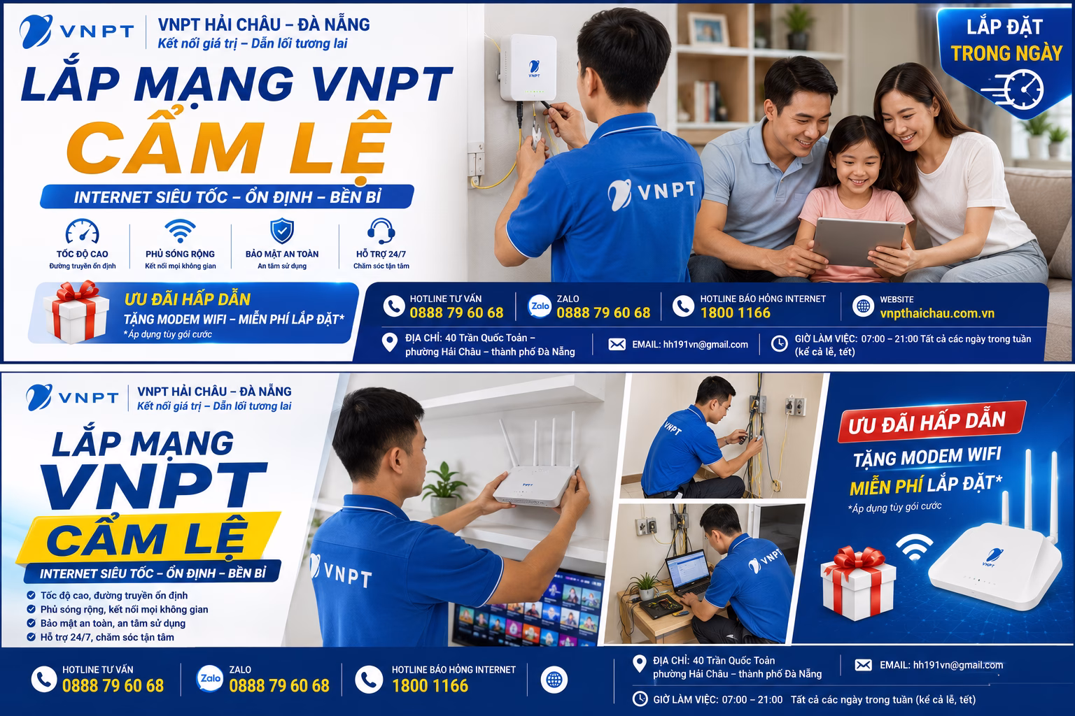 lắp mạng VNPT Cẩm Lệ