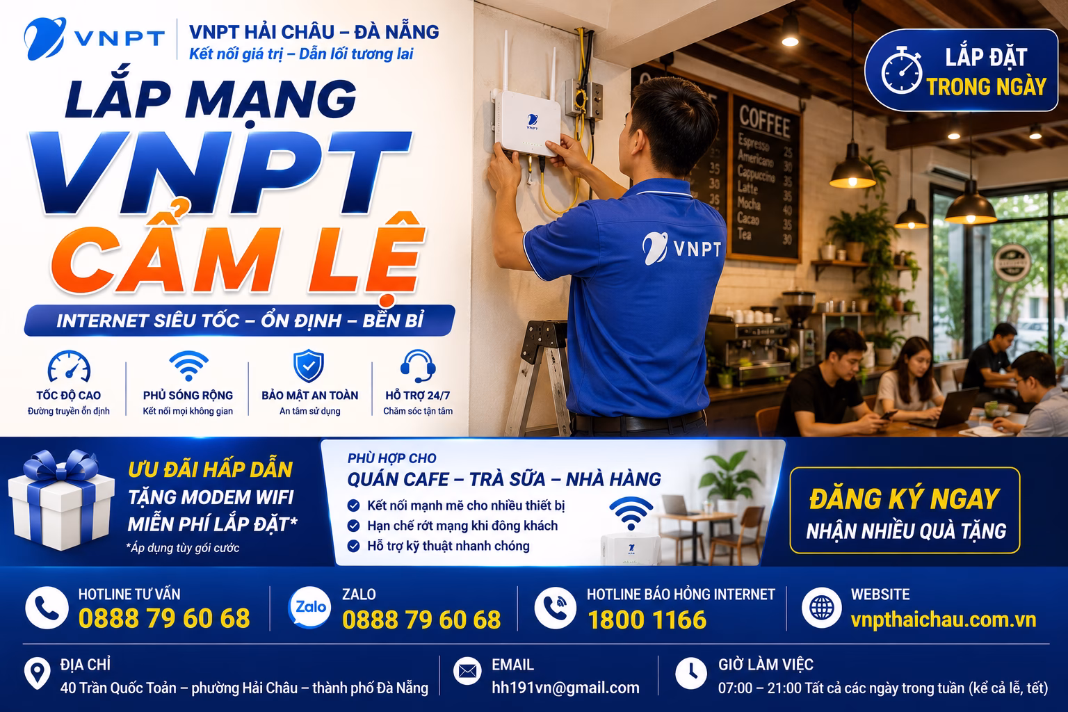 lắp mạng VNPT Cẩm Lệ