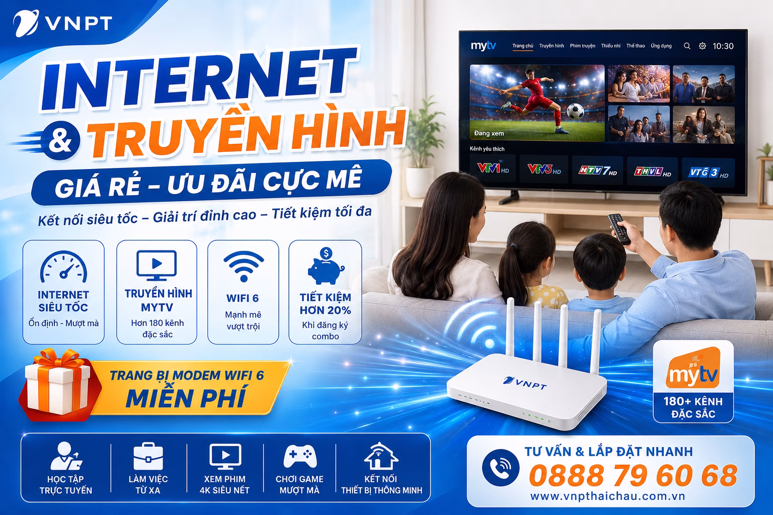 Internet và truyền hình giá rẻ
